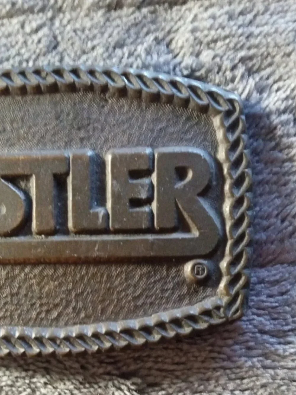 Vintage Rustler Belt Buckle